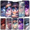 Cartoon Cute Eyes Art Phone Case For Samsung A54 A52 A24 A14 A50 A70 A30 A40 A20S A20E A02S A12 A22 A34 A42 A32 5G A04s Cover