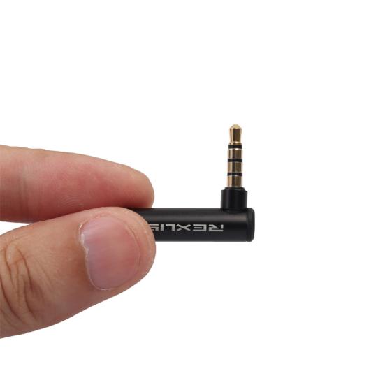 Right Angle 3.5mm OMTP To CTIA Male To Female Audio Plug Jack Adapter Converter
