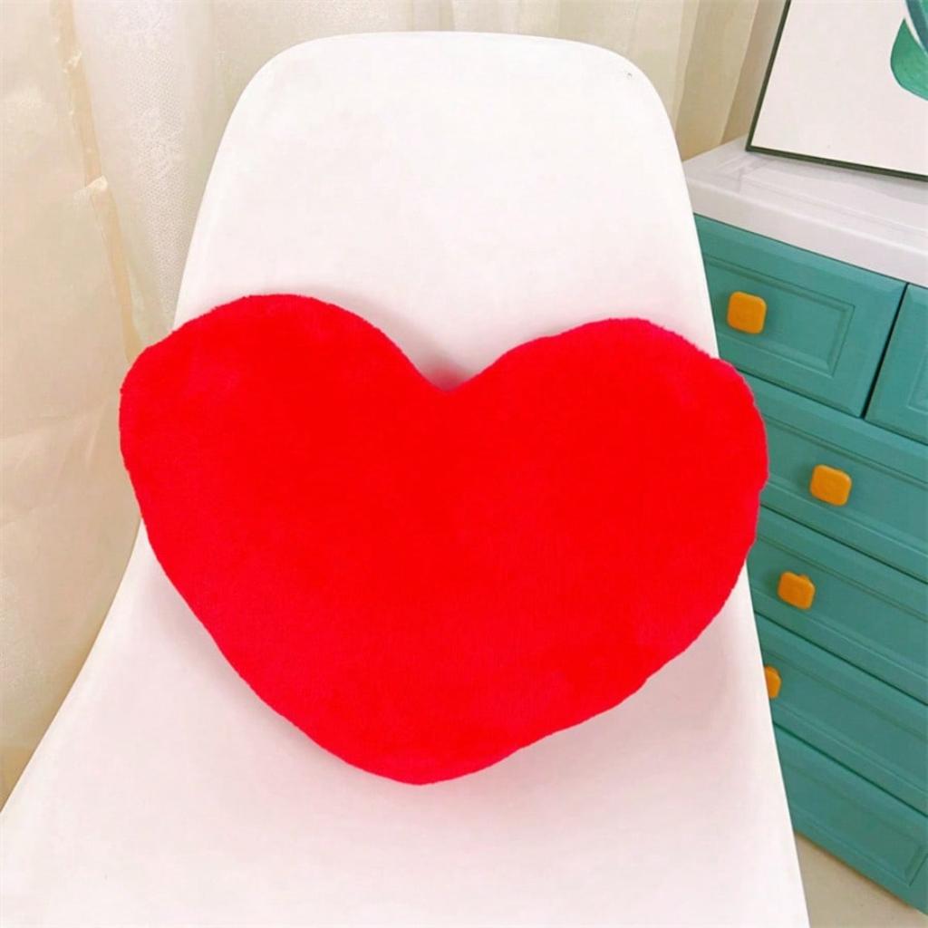 1 Heart-shaped Plush Pillow, Used For Room, Living Room Sofa, Office, And Home Decoration