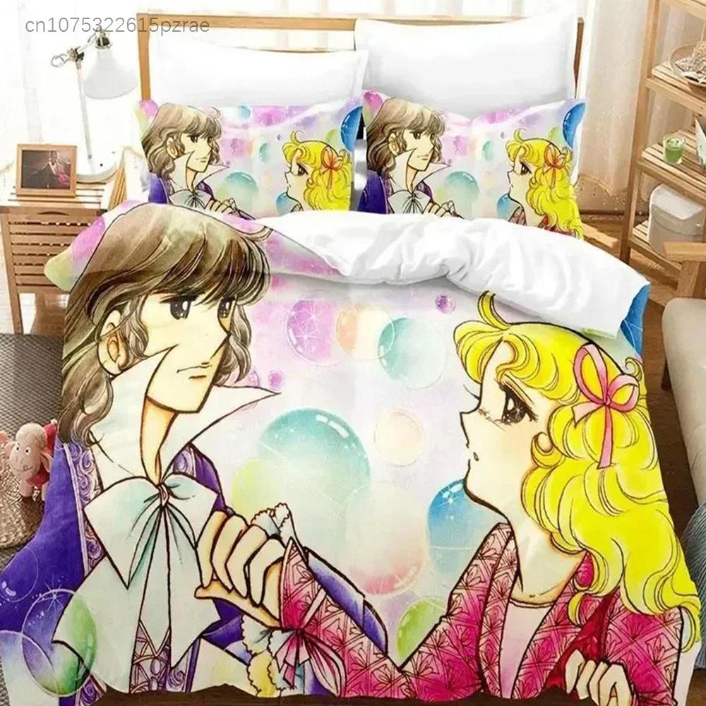3D Print Manga Candy Anime Bedding Set Bedroom Soft Modern Bedspreads Comefortable Kids Duvet Cover Quilt Cover And Pillowcase