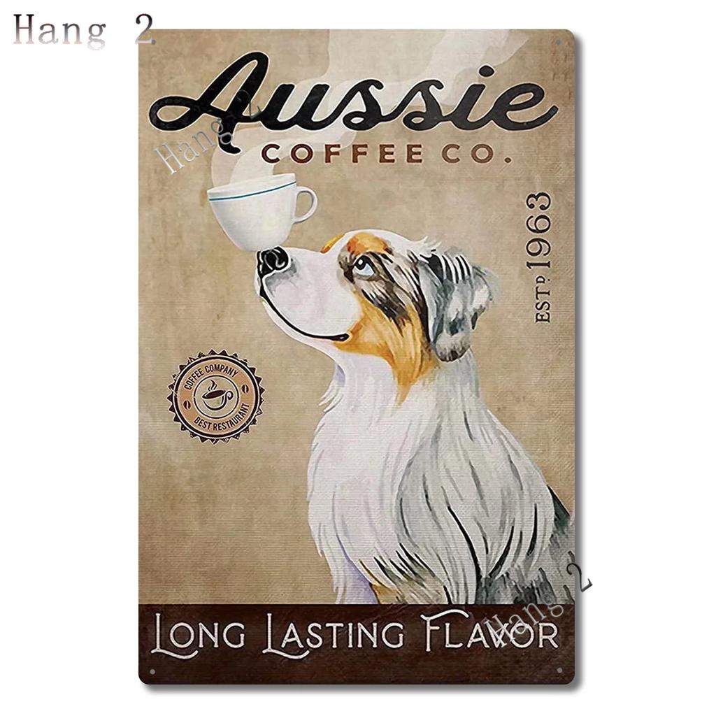DORA Tin Sign Aussie Metal Tin Sign Wall Decor Australian Shepherd Dog Bath Soap Poster Hanging Plaque Aluminum Signage Posters X Inch