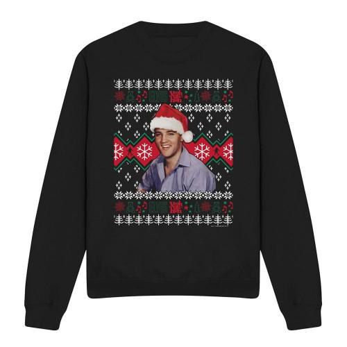 Elvis Presley Unisex Erwachsenen Hässlicher Weihnachtspullover