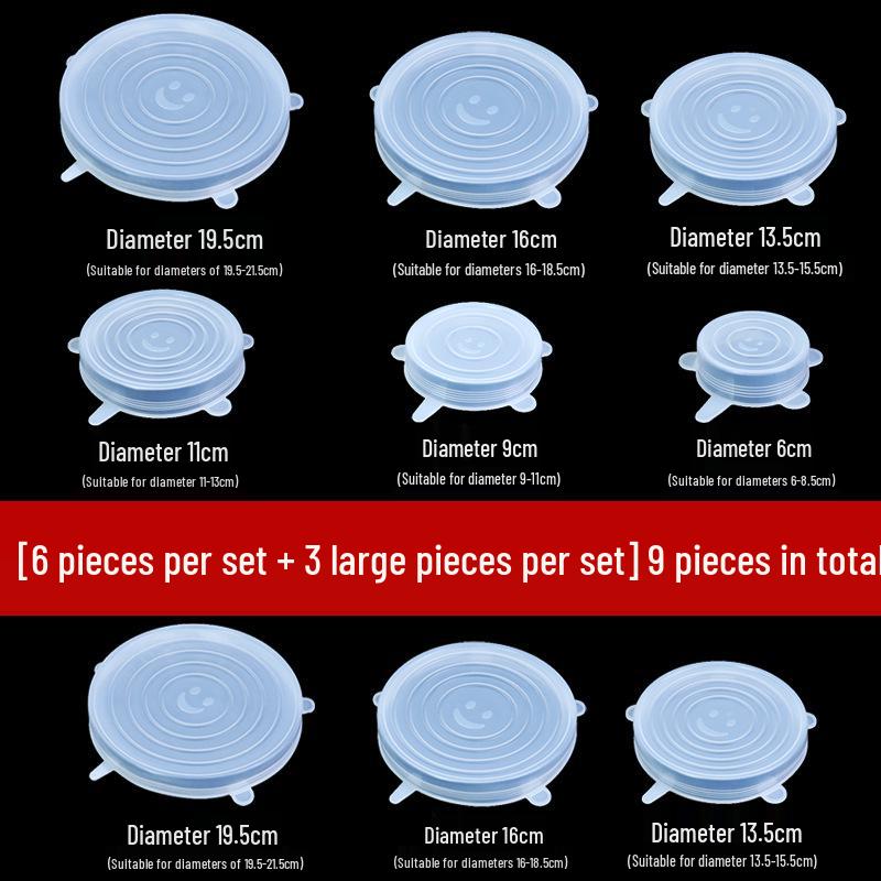 Silicone Universal Food-Grade Microwave Cover: Transparent, High-Temp Resistant