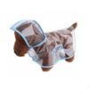 Transparent Dog Raincoat Waterproof Clear Rain Jacket Easy to Wear Pet Cape for Dogs,