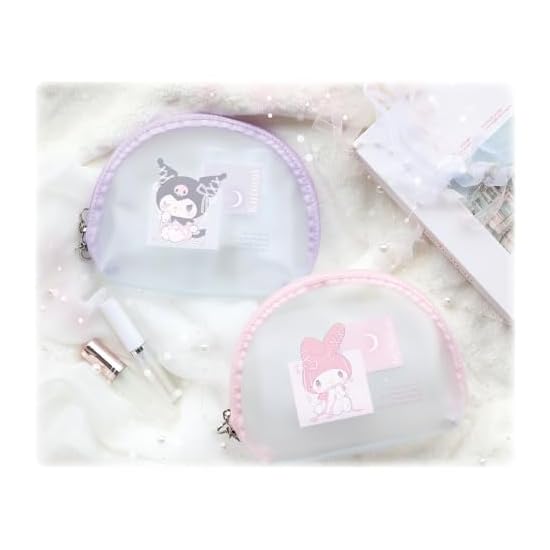 T's Factory Sanrio Clear Matte Pouch Balletcore/Kuromi