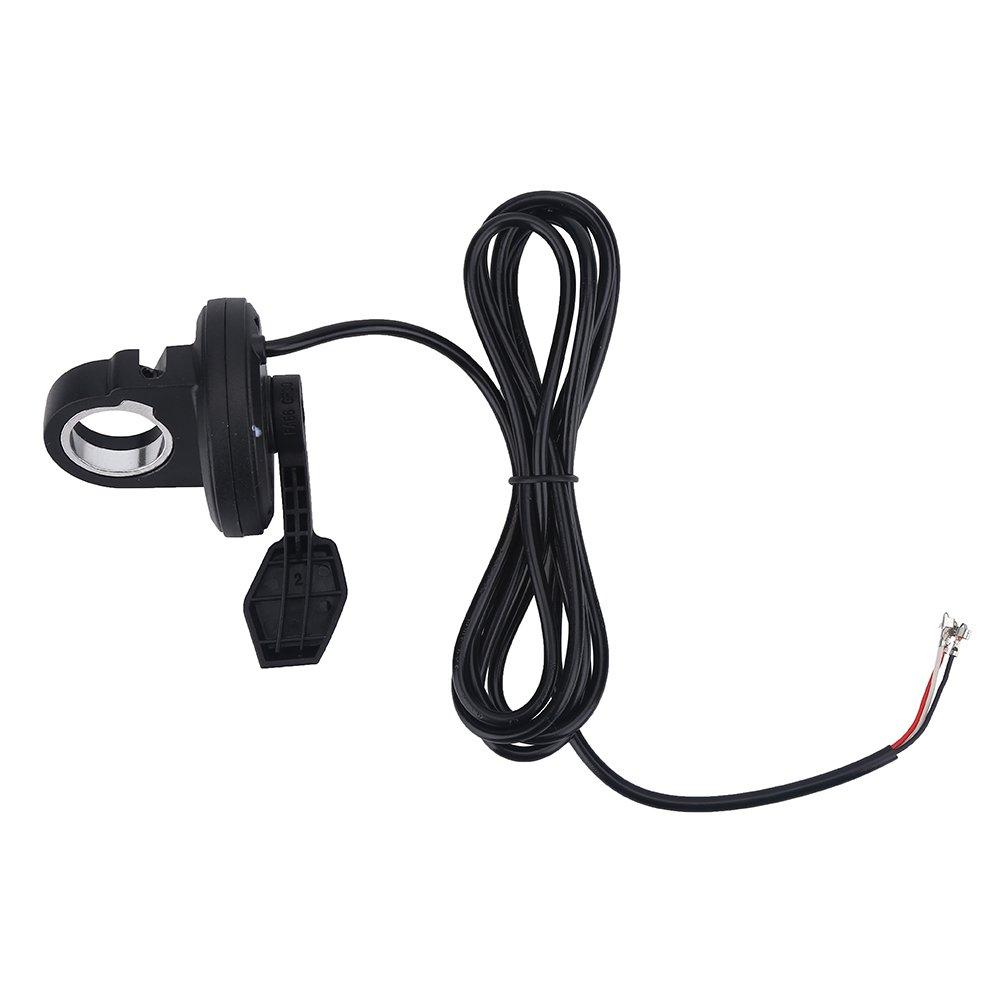 Scooter Electric Bike Throttle Twist Thumb Throttle Speed Control Speed Control Left/Right Handle Easy Installation Black (Right)