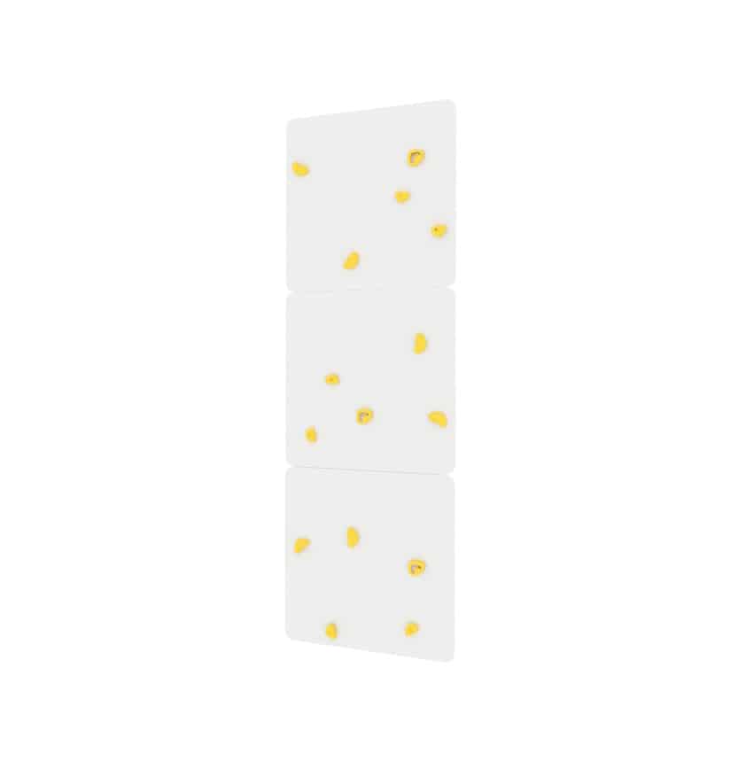 Climbing Wall Square 3 White - Grips Yellow