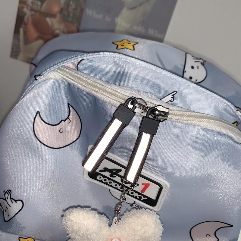 Sports Backpack Printed Student Schoolbag Large Capacity Water-resistant Outdoor Travel Backpack