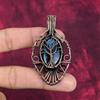 Tree Of Life Labradorite Pendant Copper Wire Wrapped Jewelry Gemstone Pendant