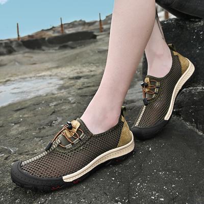 Summer Outdoor Men Sneakers Breathable Slip On Loafers Men Casual Shoes Antiskid Mesh Men Shoes Waterproof Walking