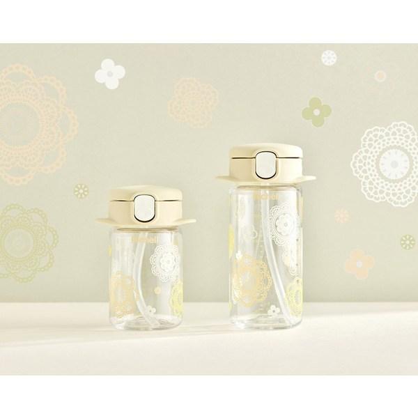 Richell AQ Slim Straw Cup R 240ml, Beige, 1 Piece