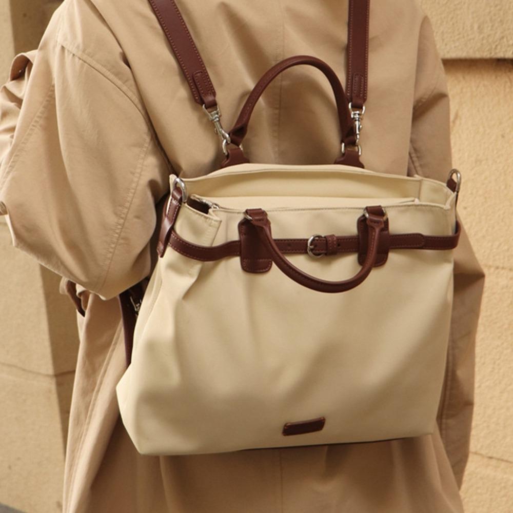 

Leisure Nylon Shoulder Bag Solid Color Laptop Bag High Quality Tote Bag Girls