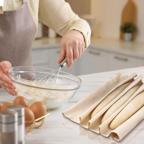 Bread Ball Fermentation Cloth Cotton Baguette Pad Thick Undyed Unbleached