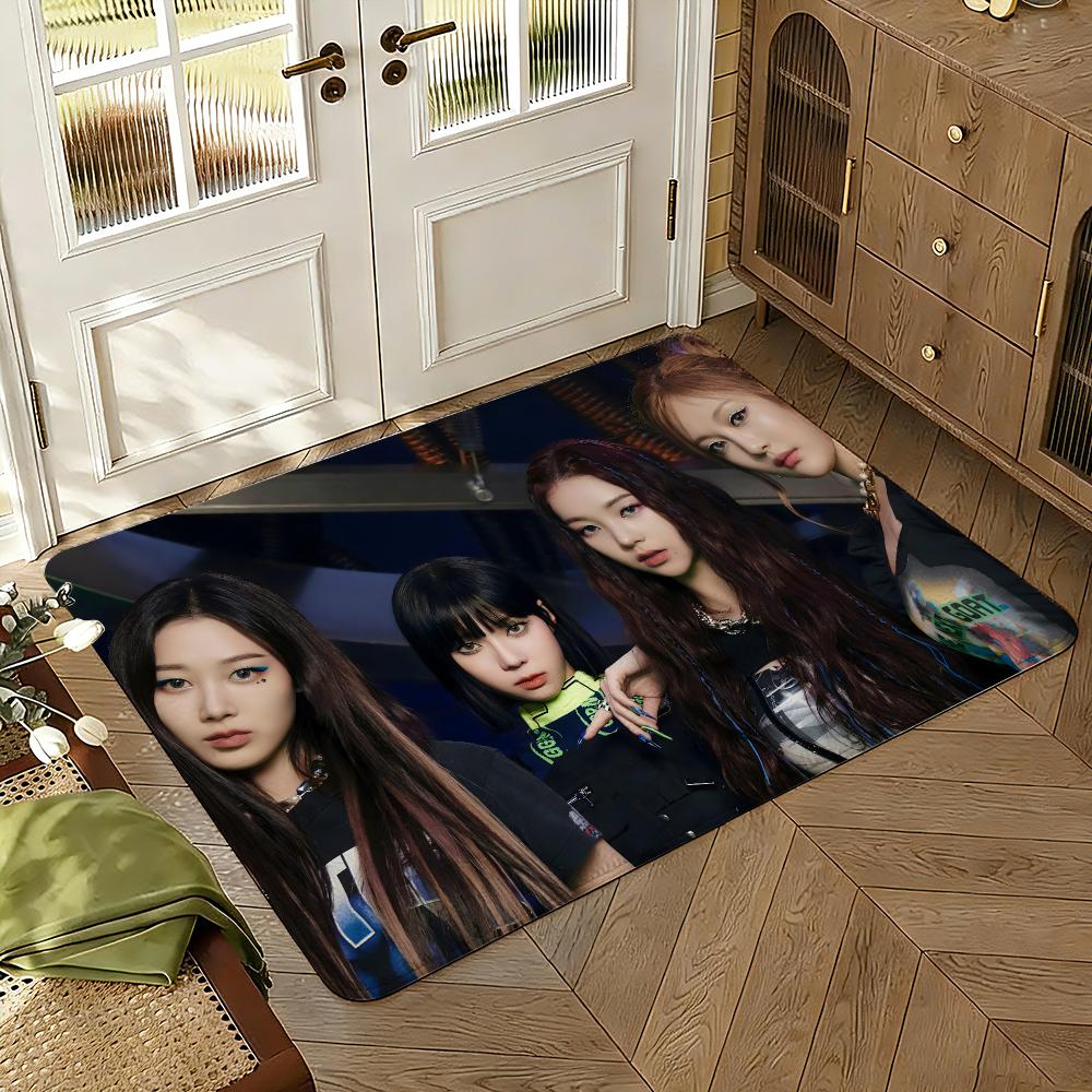 Kpop Lemonade Music Floor Mat Soft Thickened Absorbent Non-Slip Bedroom Living Room Door Mat Home Decor Flannel Rugs