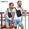 OSOCE Men's Waterproof Crossbody Phone Bag - Wear-Resistant, Multifunctional, Outdoor Travel Chest Bag.