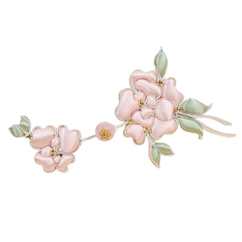 Chinese Styles Satins Frogs With Intricate Beadworks For Formal Styles
