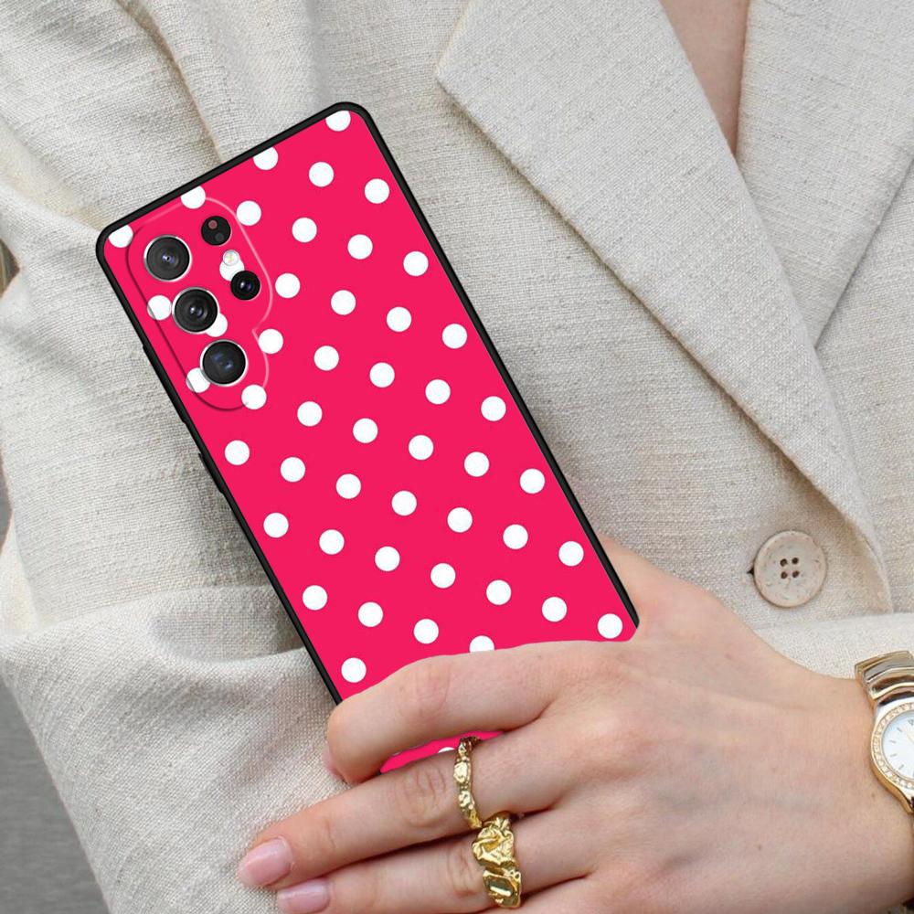 Polka dots Colorful Cell Phone Case for Samsung Galaxy S26 Ultra S25 S24 S23 S22 S21 S20 Note10 Cover