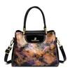 Women's Retro Hollow PU Leather Tote Bag Fashion Hundred Senior Sense Crossbody Bag Retro Satchel Handbag Tote Bag