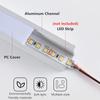 0.5m/1m 1612 LED Aluminum Profile YW Style Recessed Black Silver Channel Indoor Decoration Linear Strip Lights Cabinet Bar Lamp