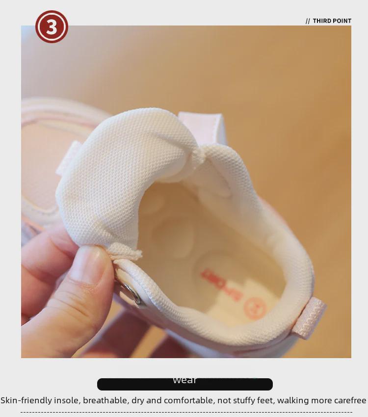 2023 Autumn Kids' Sports Shoes: Soft Soles & Breathable Design for Boys & Girls Ages 1-3