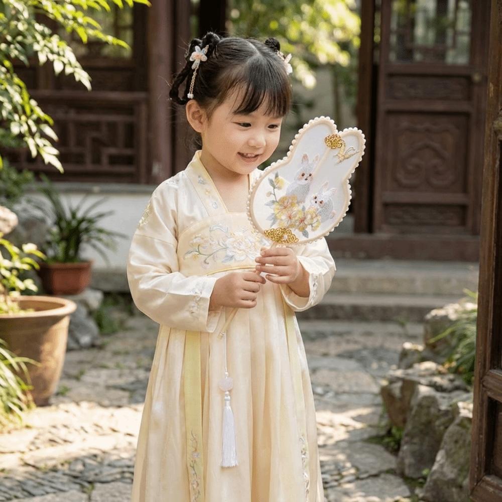 Handheld Ancient Style Fan Rabbit Shaped Dance Fan Decorative Fan Hanfu Fan  Stage Performance