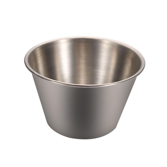 Stainless Steel Sauce Cup Round Dipping Tomato Condiments Bowl Kitchen Accessory