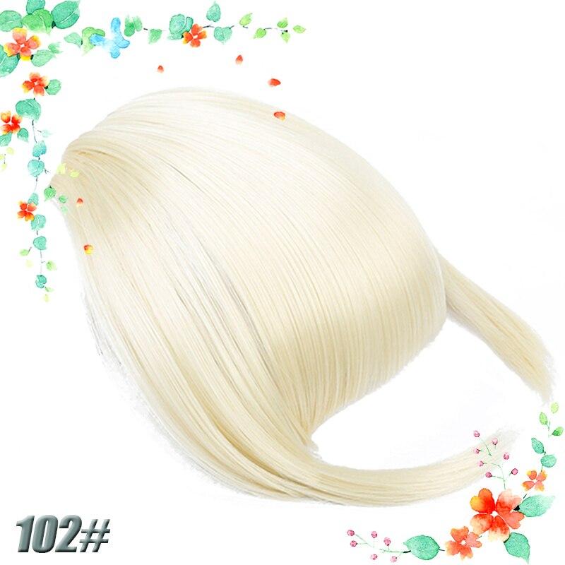 AOSI Black Brown Hair Bangs Clip In Bangs Front Fringe Hair Women Clip In Hair Extension Hair Accessories