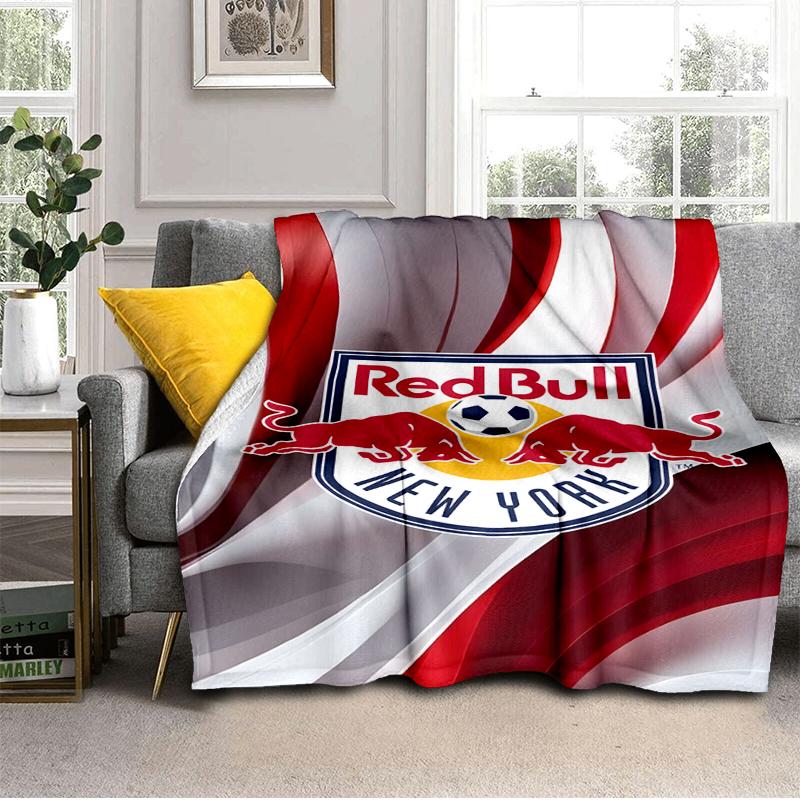 New York Bulls Crest Blanket Lightweight Ideal Bedding Blanket Perfect for Travel, Camping, Living Rooms, Offices, Sofas, Fan Christmas gift