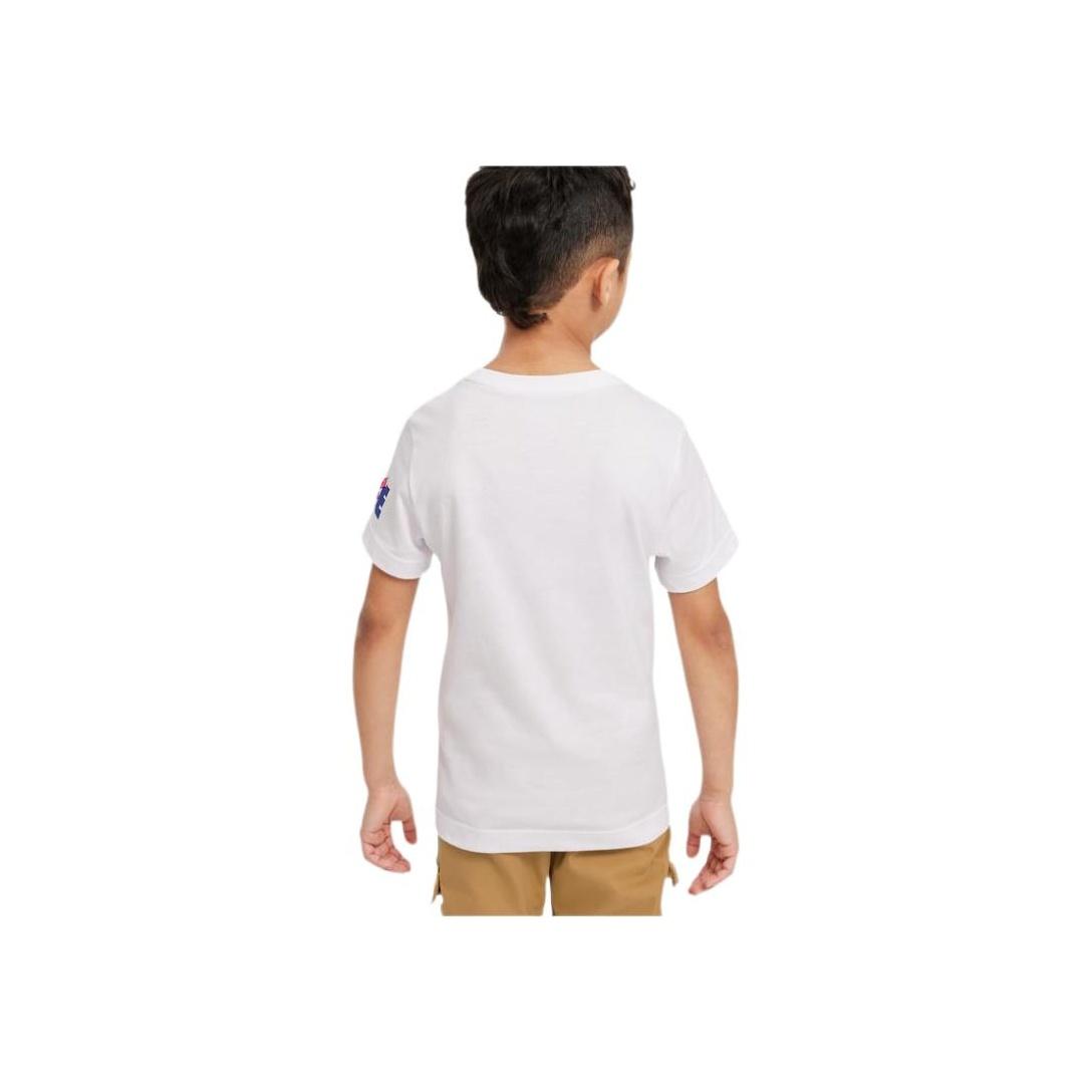 

Nike Футболка с логотипом, круглым вырезом и коротким рукавом, детские топы DX7831-100 XS