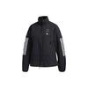 Retro Sports Stand Collar Jackets Women's Black ED0962