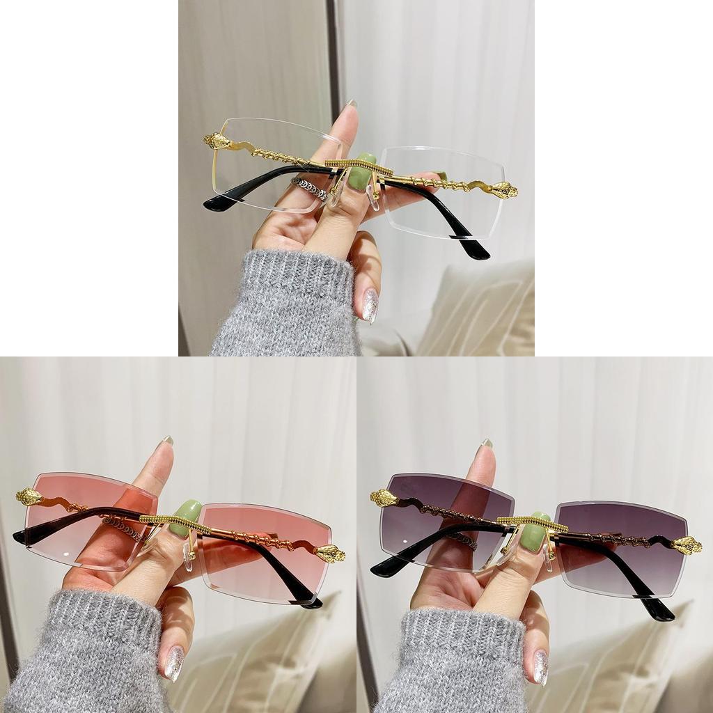 Cheetah Themed Polygon Sunglasses With Uv400 Protection For Fashionable Outdoor Activities