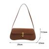 Vintage Faux Suede Box Bags For Women Luxury Designer Handbags And Purses New In PU Lock Decoration Small Underarm Shoulder