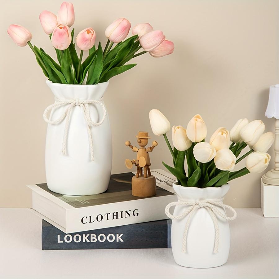 1 Stück, Böhmischer Stil Heimdeko Plastikvase, Europäischer Stil Schilfvase für Hochzeit, Esstisch, Wohnzimmer, Büro, Schlafzimmer - Dekoratives Geschenk