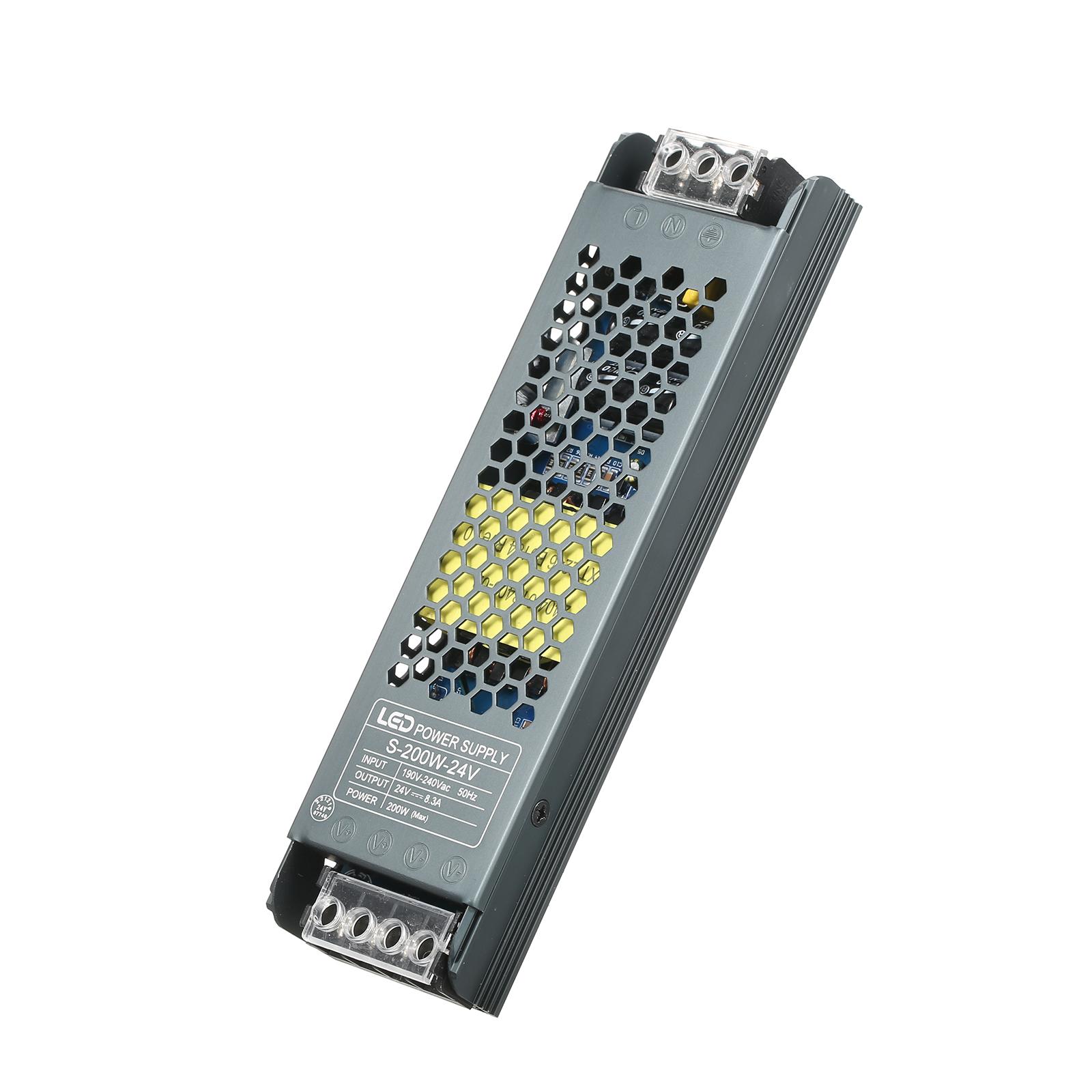 

Neoglint ультратонкий адаптер питания-трансформатор для светодиодных лент AC190V-240V до DC 24V 2.5A 24V-200W