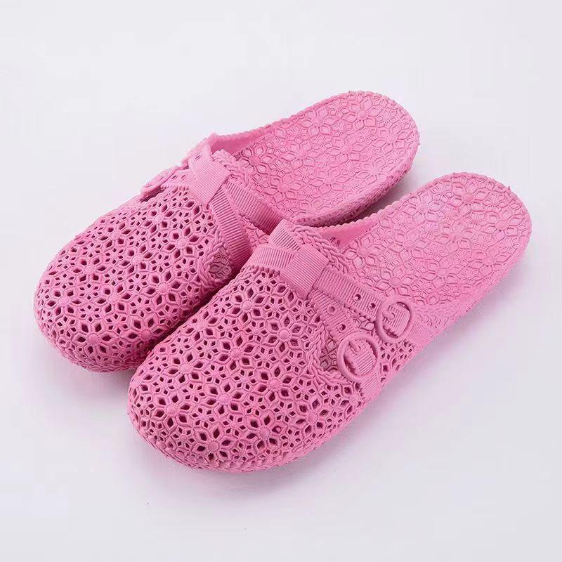 Spring Summer Autumn Shoes Indoor Garden Sandals Slippers Women Beach Bathroom Wear Non Slip Home