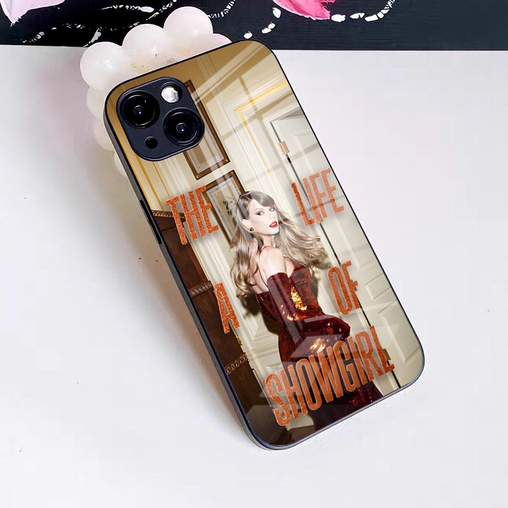 

Чехол для телефона T-Taylor S-Swift T-thelifeofashowgirls для IPhone 17 Pro Max 16 15 14 Pro Max 13 11 X Xs Xr 8 7Plus Стеклянная крышка iPhone 12 Pro Max