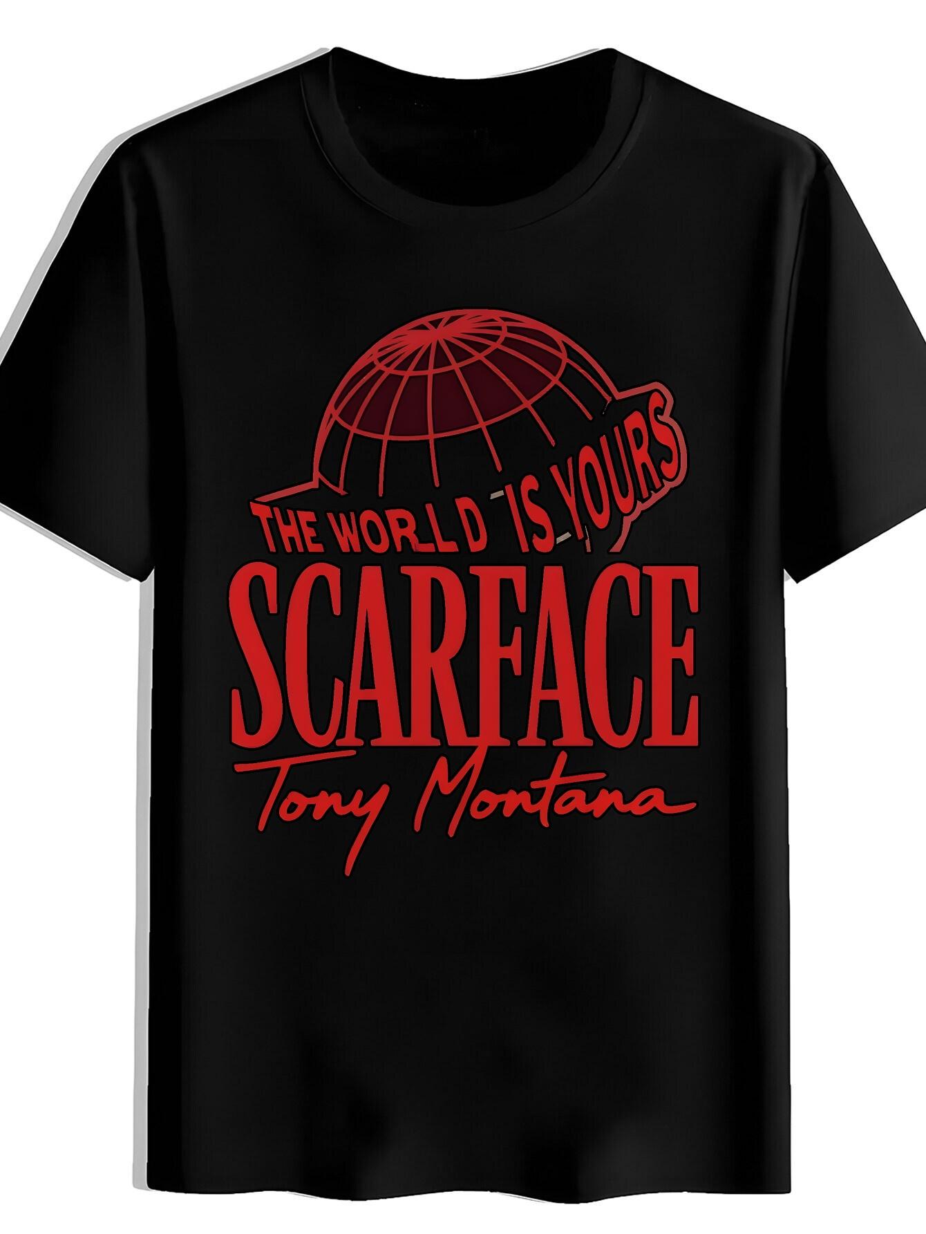 T-shirt Globe Print THE WORLD IS YOURS XXXXL