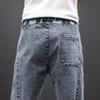 Blugi pentru bărbați Pantaloni subțiri Pantaloni de jogging casual Pantaloni de denim arlechin cu șnur Pantaloni cargo pentru bărbați