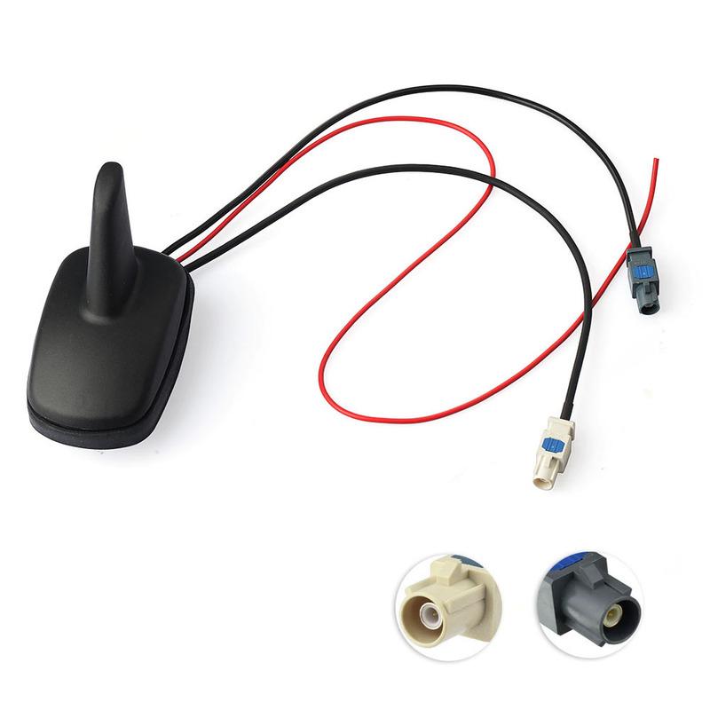 Eightwood Auto DAB+FM Radio Stereo Verstärkte Antenne Dachmontage Shark Fin SMB Antenne Ersatzkabel für Pioneer Sony DAB Kit