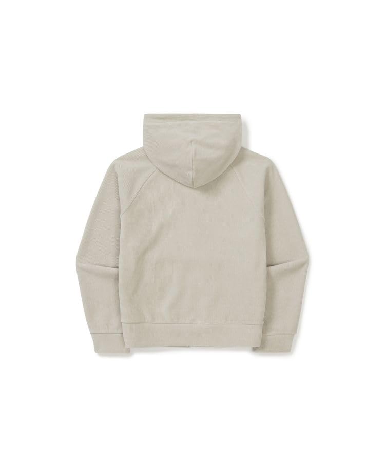 Snow Peak Corduroy Hoodie Zip Light for Men and Women Women's S-Cropped GS-S25WWFFJ73, Beige, Medium,