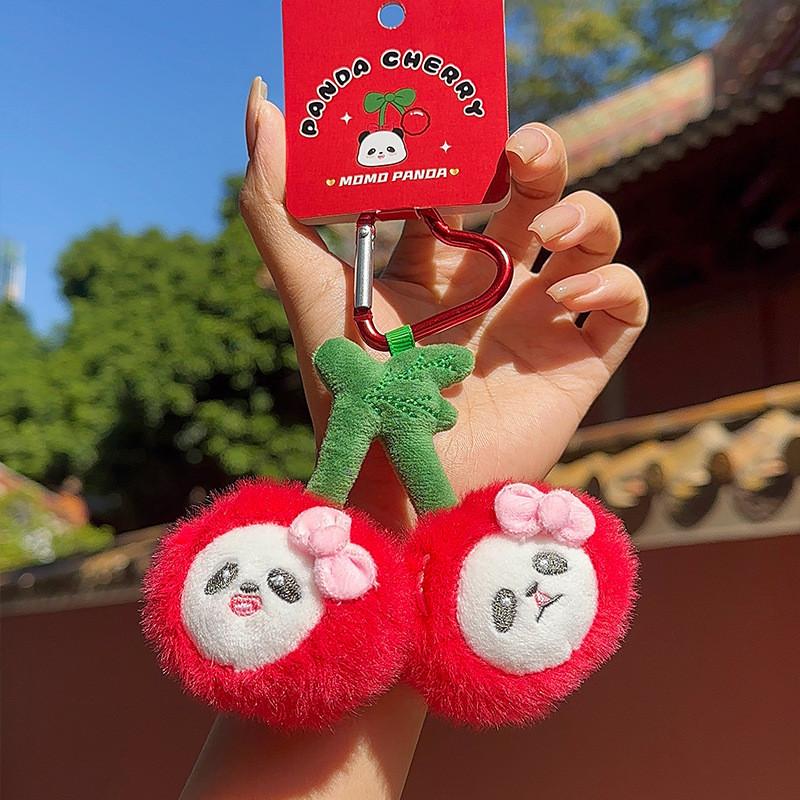 Panda Cartoon Plush Toy Animal Keychain Backpack Pendant Childrens Holiday Gift