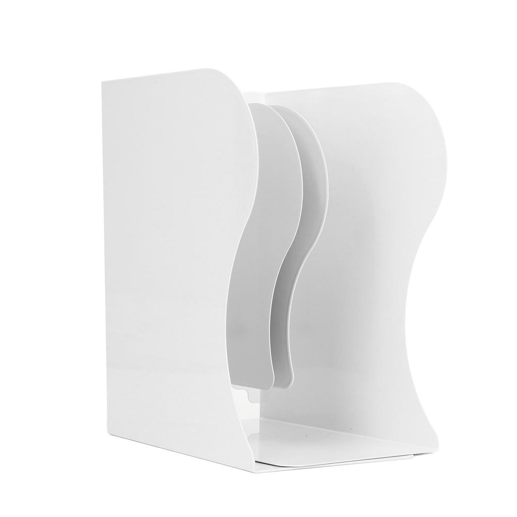 Bookends Retractable Flexible Cute Simple White Large Slim Design Metal Material Office Book