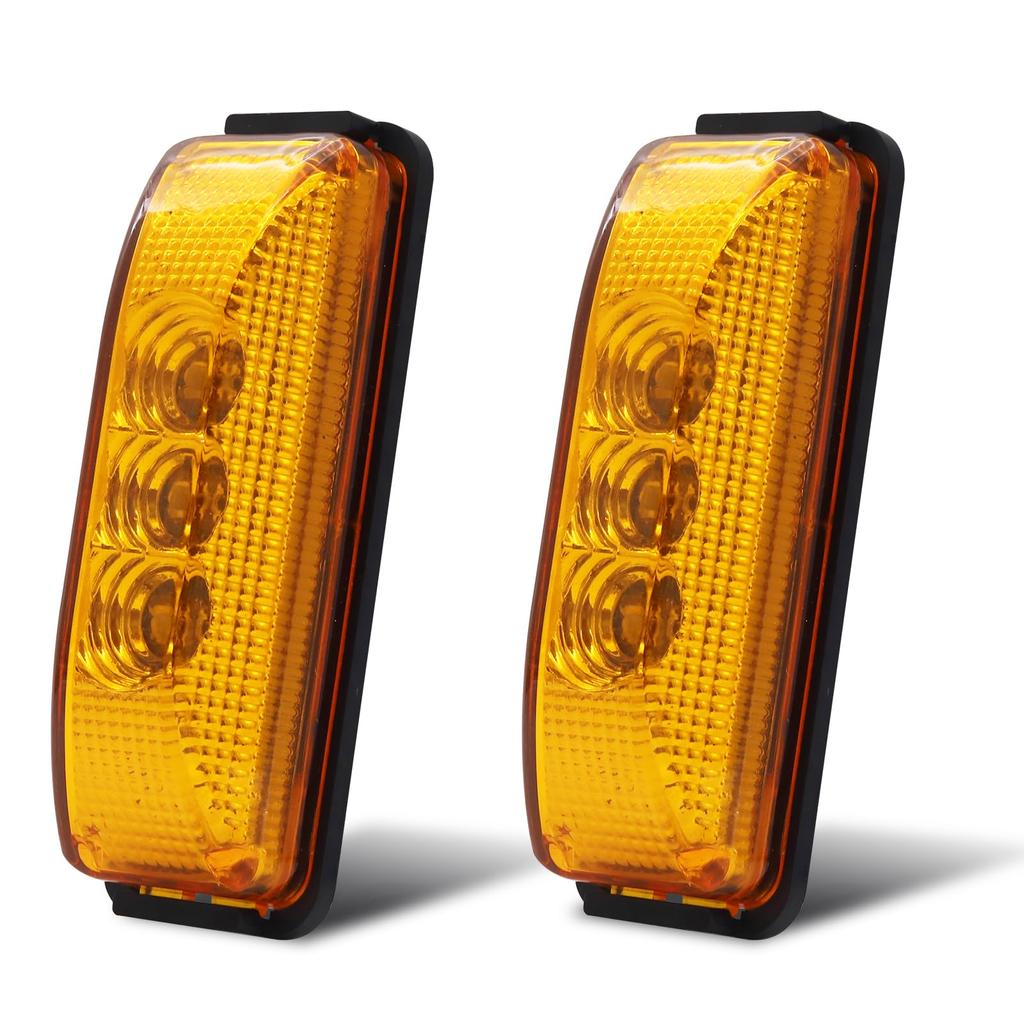 Ygmylandbb LED Truck Side Marker Lamp, 24V, , 3-LED Side Light, Car Width Light,