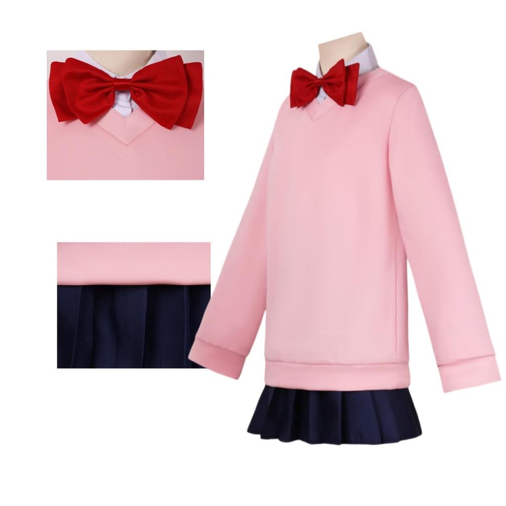 COSSA Dandandadan Cosplay Costume Set for Featuring Momo Ken and Aira Perfect for Halloween Size Adults, Ayase, Takakura, Shiratori, (Momo Ayase, XL)