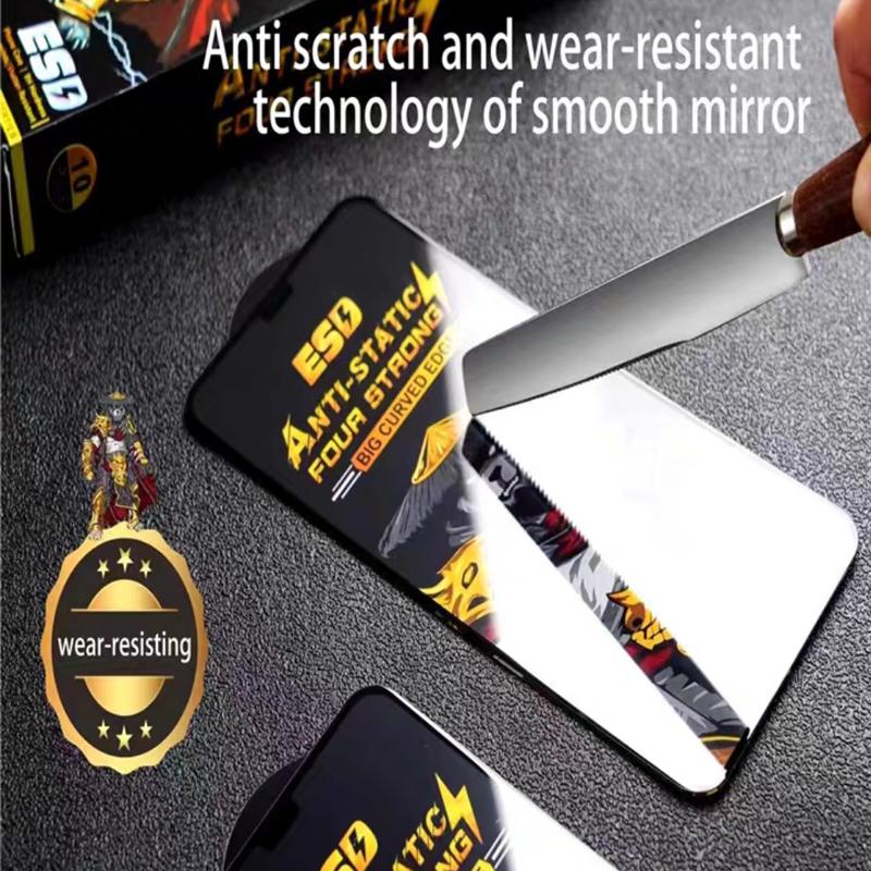 1-3PCS Glass For iPhone 15 14 12 11 13 Pro Max Frosted Screen Protectors For iPhone 15 Pro X XR XS MAX Anti-spy Protective Glass