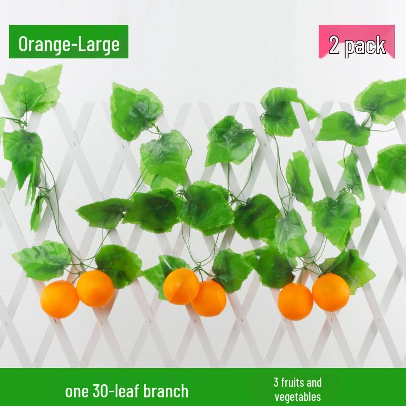 Artificial Rattan Vines for Pipe and Ceiling Decoration - Fake Green Leaves