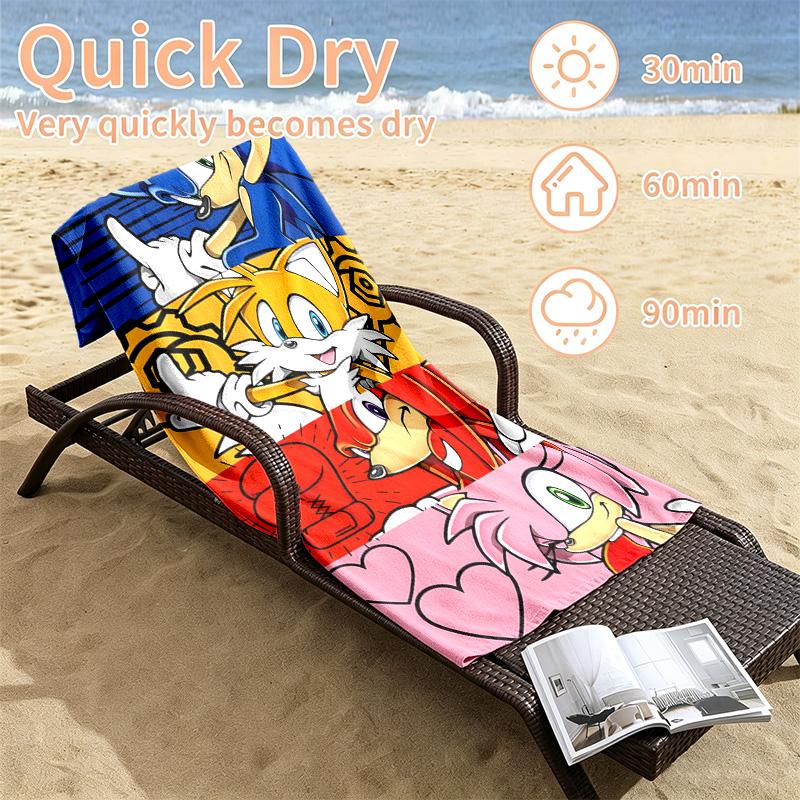 Sonic Beach towels also serve as bath towels summer essential a musthave for the outdoors the beach and the pool