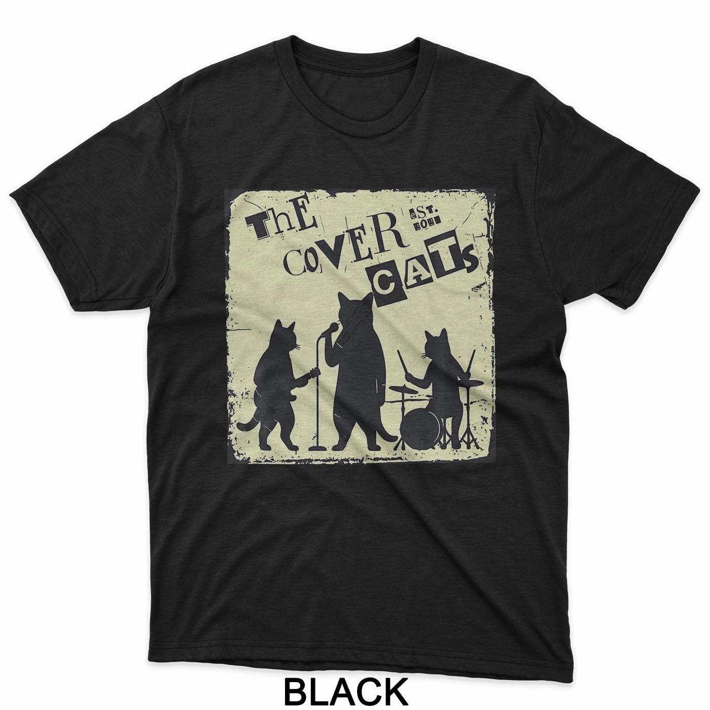 The Cover Cats Music Fans Cat Band Music Club Cat Lovers T-Shirt S