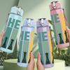 1PC Chess Game Pieces 750ml Color Plastic Sports Water Bottle Leakproof Flip Straw Lid Suitable for Sports Office Home Use