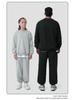 Children's Solid Color Loose-Fit Sweatpants and Sweatshirt Set - Combed Cotton, Large Terry Cloth for Big and Middle Kids